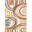 Tapis rond rond à motif géométrique lavable-1692804667