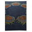 Tapis carré bleu marine Otto