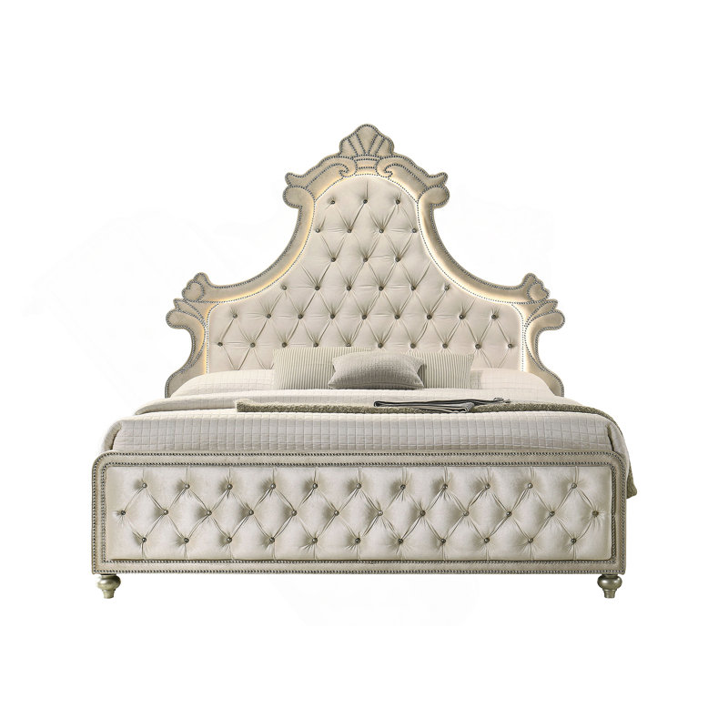 Lit en velours Ek Lucienne