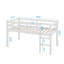 Lit mezzanine simple surélevé avec échelle-707785477
