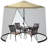FORCLOVER Black Mesh Screen for Umbrella