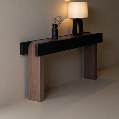 Console moderne en bois massif minimaliste
