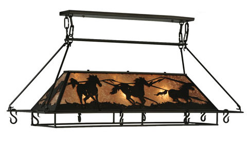 Greenbriar Oak Wild Horses Pot Rack