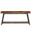 Console industrielle très longue de 70,9 pouces, table de canapé rustique pour le salon et le couloir, meubles de vestibule étroits avec structure en métal durable