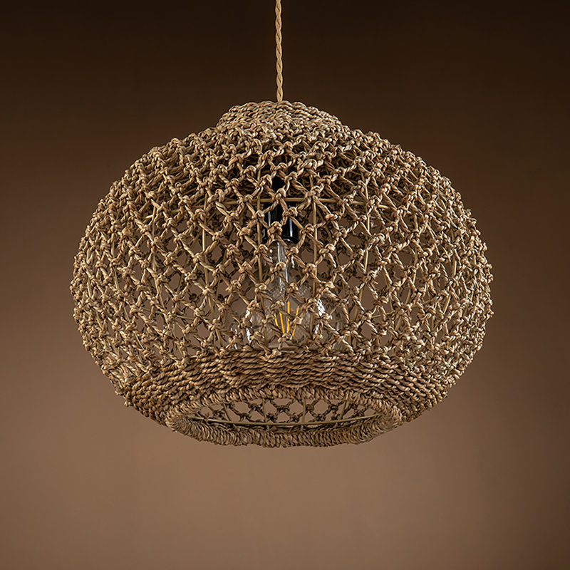 Luminaire suspendu en ruppie maritime 1 lumière Permitay