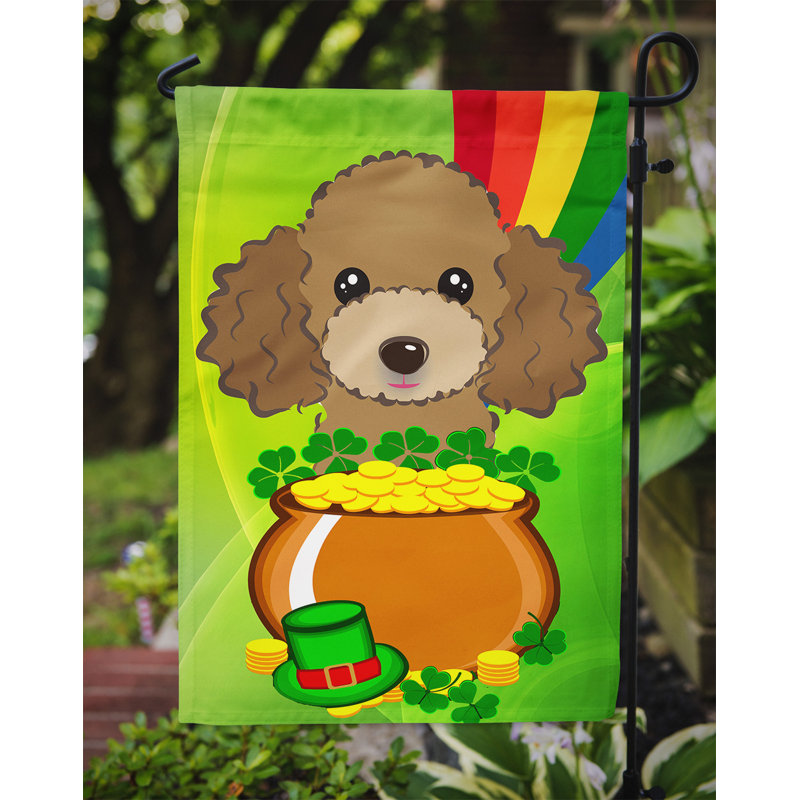 Drapeau de jardin Arella St. Patrick's, Caniche 1