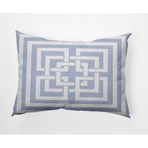 20x20 Oversize Raelynn 'Out of Office' Faux Linen Square Throw Pillow  Blue - Decor Therapy