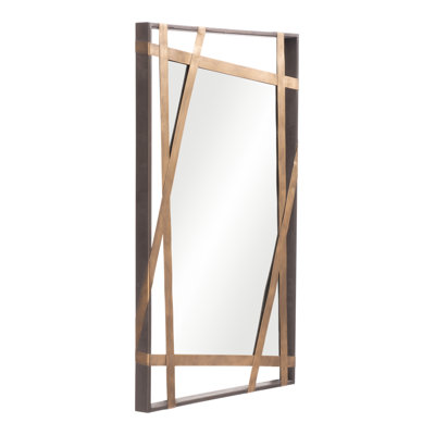 Mirror Antique Gold & Black