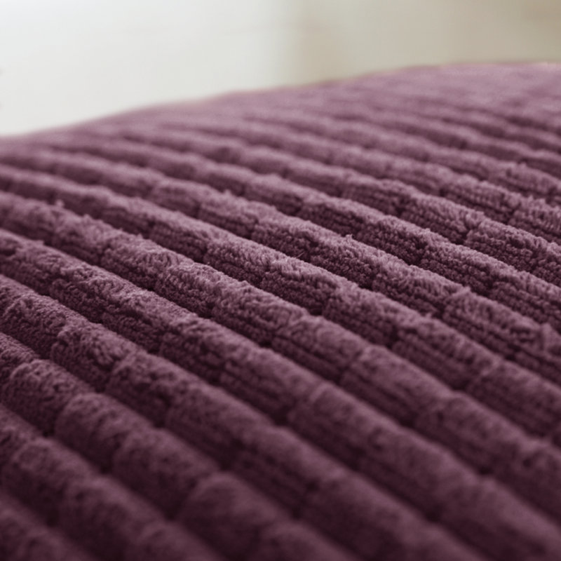 Kenley Citronella Square Cushion Cover, 56cm H x 56cm W x 1cm D, Aubergine