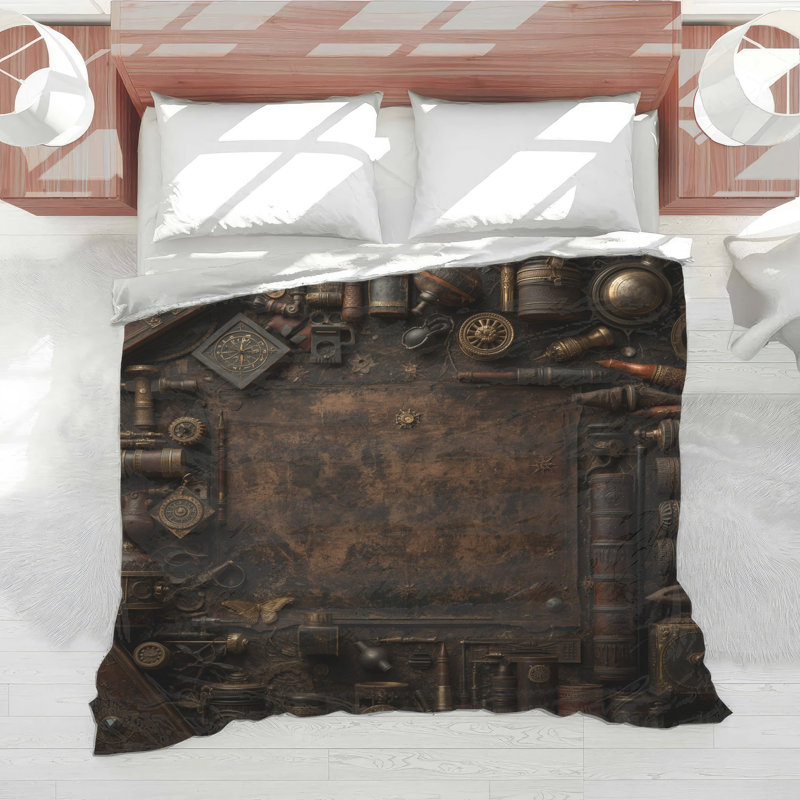 Édredon Vintage Steampunk, Lit simple