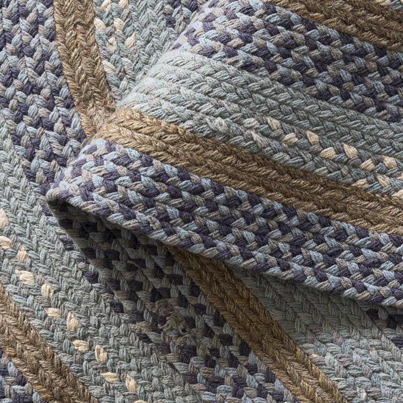 Buono Flat Weave Cotton Rug, Oval 6' x 9'