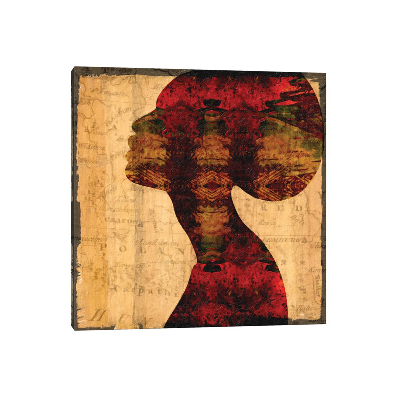 Nubian Queen II by Taylor Greene - No Frame Gallery-Wrapped Canvas Giclée on Canvas, 30.48cm H x 30.48cm W