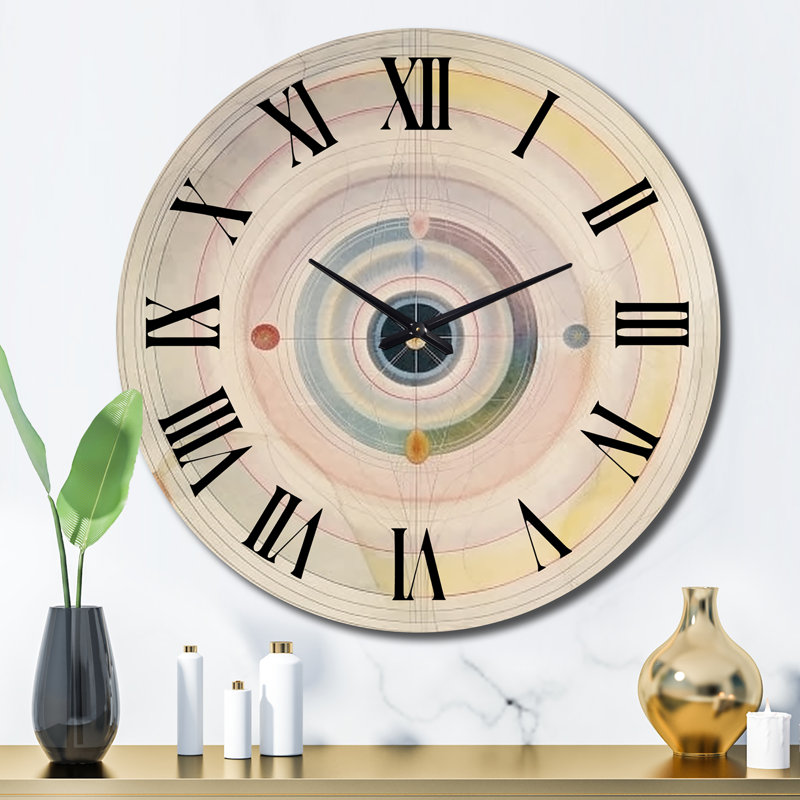 Horloge murale Universal Blossoming Pastel Harmony II, Grand