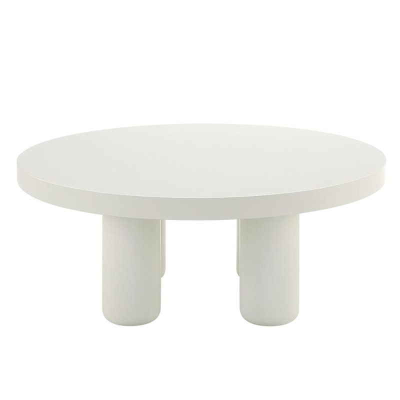 Loanna White Finish Coffee Table