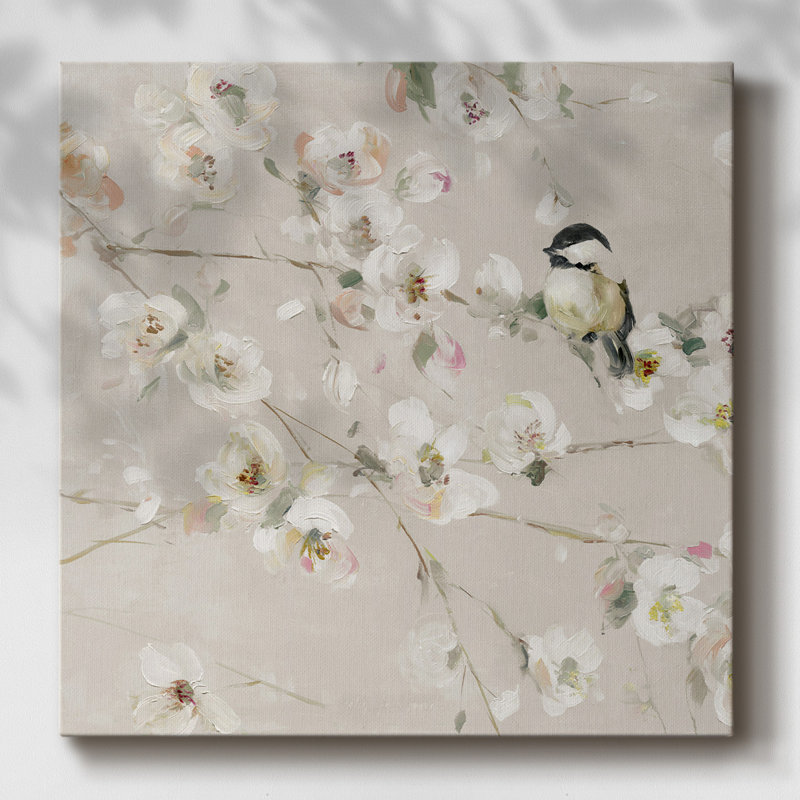 «White Farmhouse Bouquet» sur toile, H 24 po x l 24 po x P 1,5 po