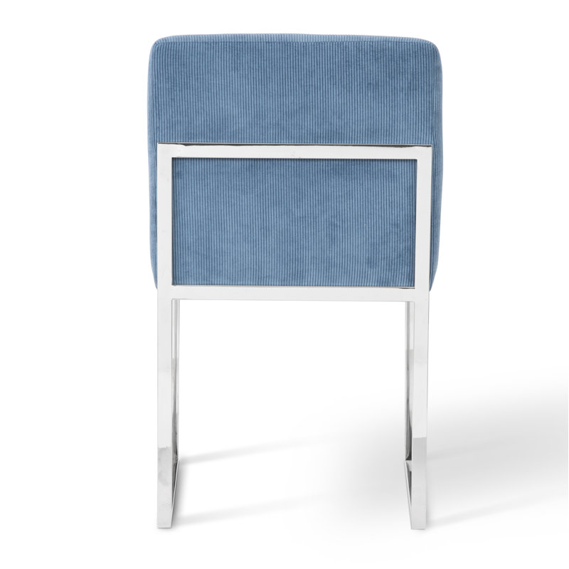 Frozen Fabric Upholstered Side Chair