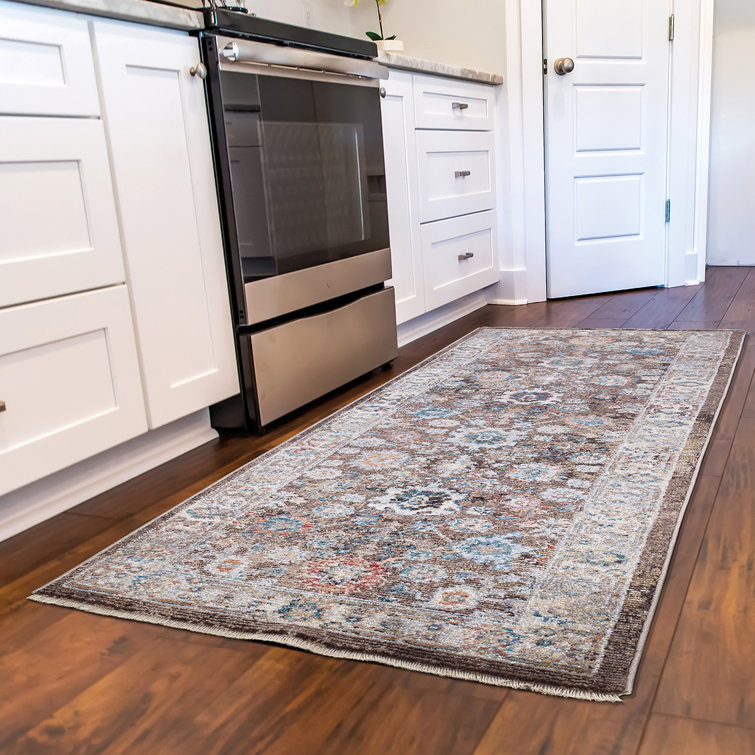 Emmajo Brown Moroccan No Distressing Antique Aesthetic Area Rug