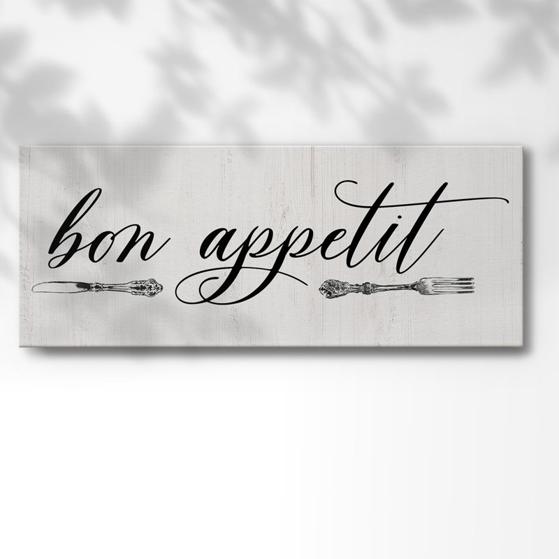 " Bon Appetit ", 12" H x 30" W x 1.5" D