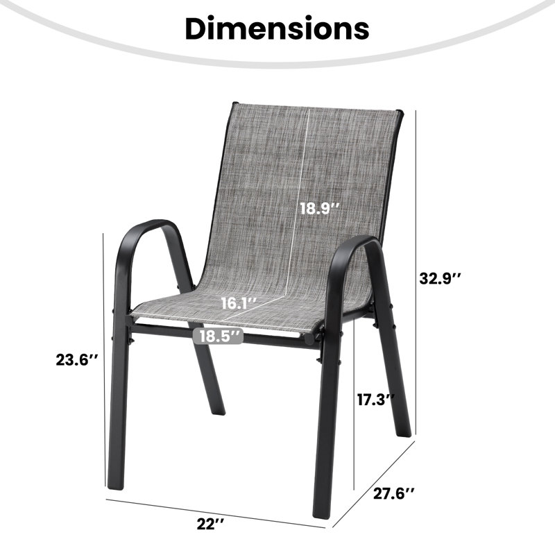 Chaise de patio, Gris