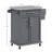 Rolling Kitchen Cart With Stainless Steel Countertop, Drawer, Towel Rack, And Spice Rack For Efficient Food Prep And Storage-645739403