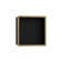 XtraStoris Individual Wall Niche Matte Black with Design Frame 15.38" x 15.38" x 4"