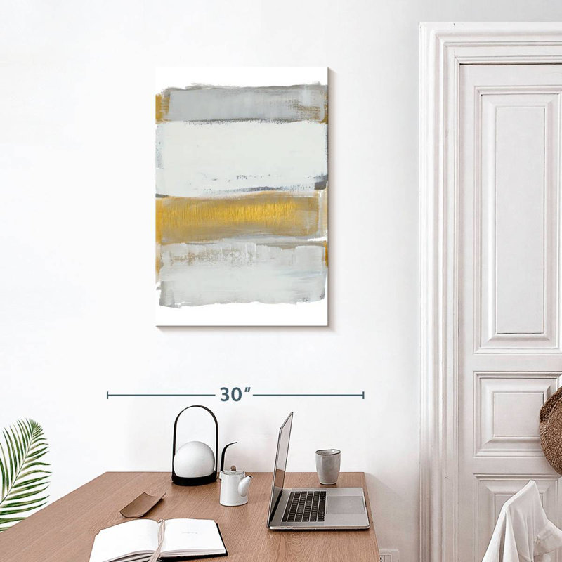 Avery nuances de gris doré, H 30 po x l 20 po