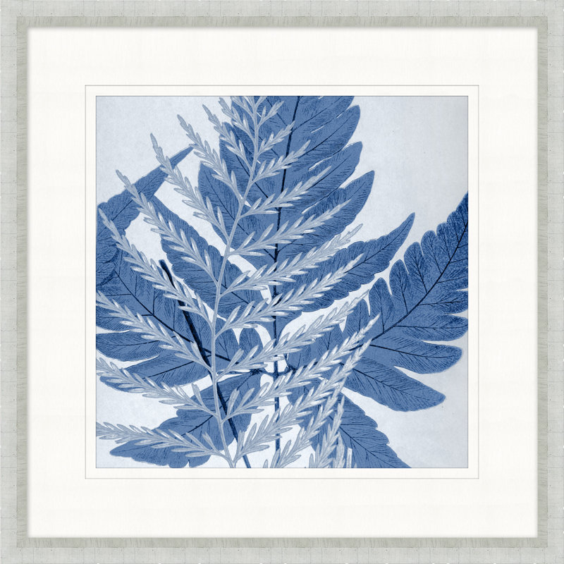 Layered Indigo Foliage 4 Print
