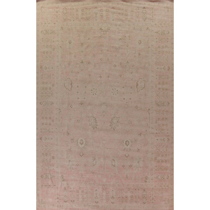 Vegetable Dye Oushak Large Area Rug 10x14