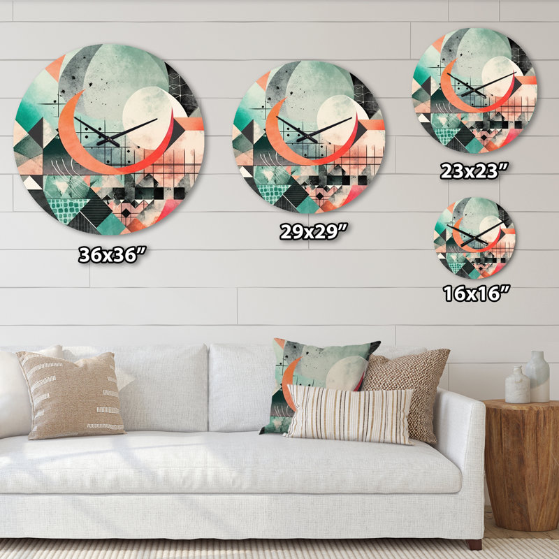 Metal Wall Clock, Medium