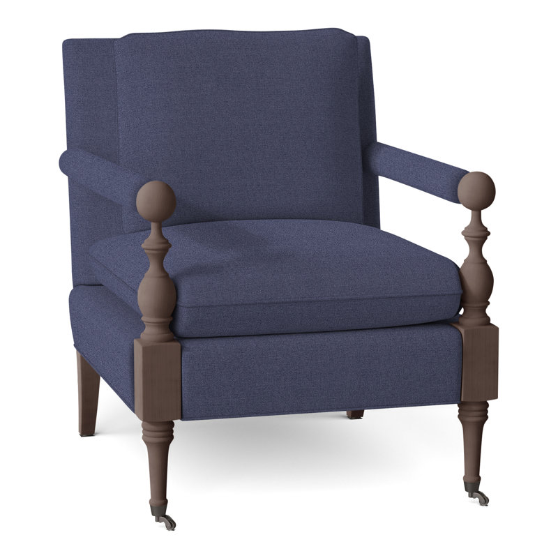 Leslie Armchair, 8789 Indigo, Tobacco