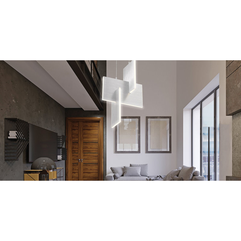 Luminaire suspendu en aluminium 1 lumière Oleksly