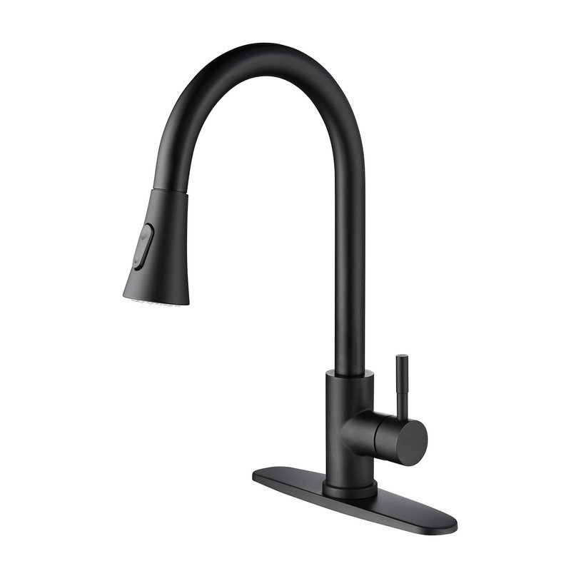 Robinet de cuisine Casa Eclat, Noir mat