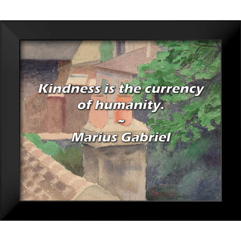 Marius Gabriel Quote: Kindness is the currency of humanity.