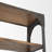 Schlueter 94" Metal and Wood Four Tier Library Bookcase With Ladder-1137941731