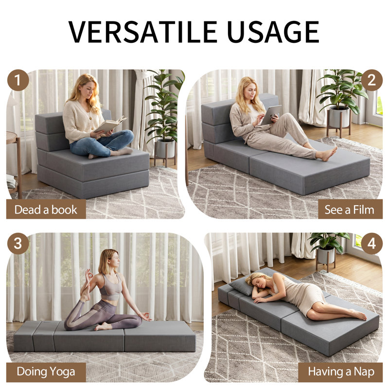 Rilie Sofa Bed, Grey, 2