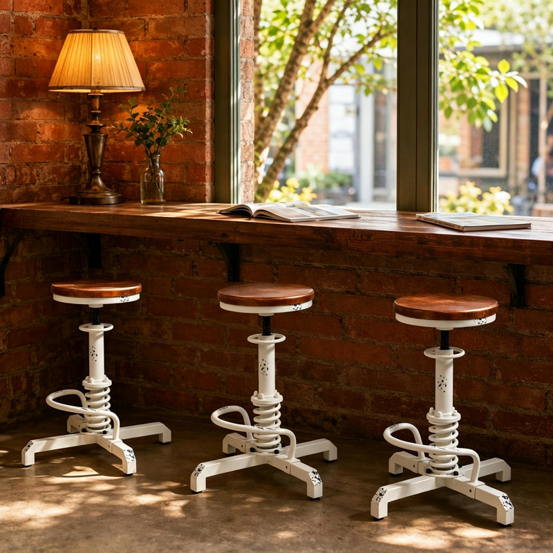 Tabouret Javin, Blanc, 1