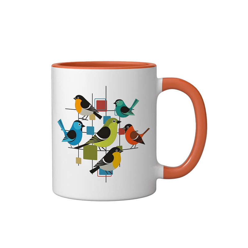 Ceramic Coffee Mug, Orange