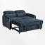 Canapé-lit gigogne escamotable avec dossier réglable, poches de rangement et ports USB-1307766624