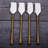 Micayah 4 Piece Stainless Steel (18/8) Wood Stainless Steel Specialty Spoon