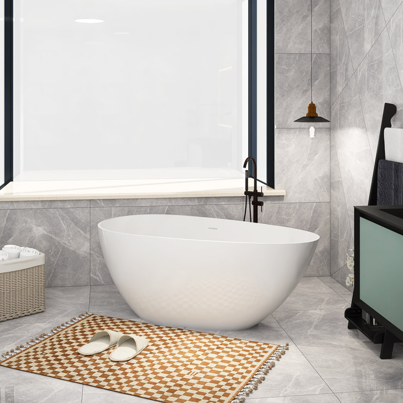 61'' x 30.7'' Soaking Acrylic Bathtub
