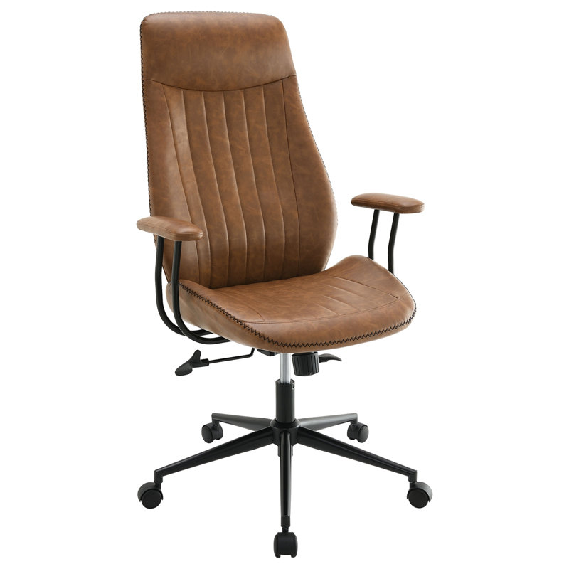 Chaise de bureau rembourrée et réglable pour bureau à domicile