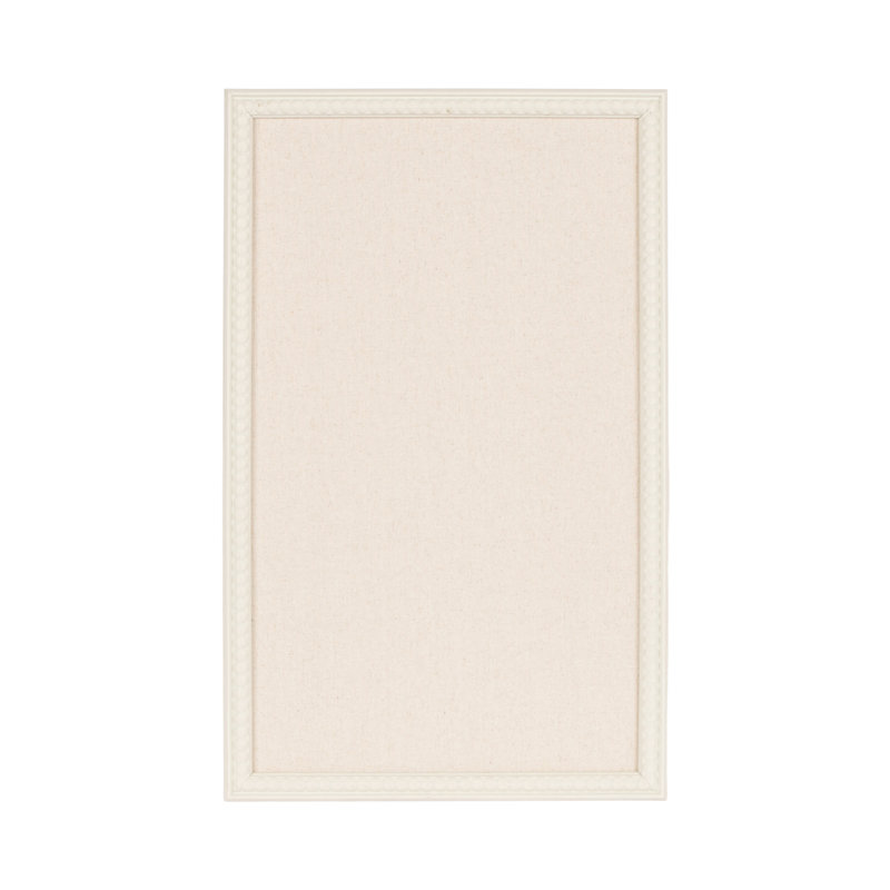 Makenna Beaded Rectangle Linen Fabric Pinboard