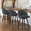 Tabouret de comptoir pivotant 25,98 po Drish-2066807737
