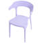 Set of 4 Garden Chairs GUBBIO Violet