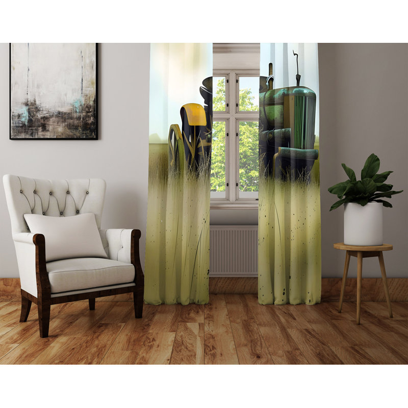 Rideau en polyester Danieljohn, L 20 po x L 52 po