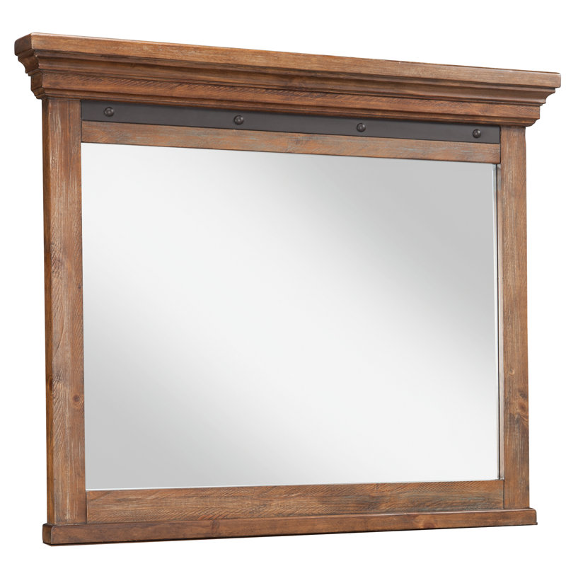 Dargan Landscape Mirror, Canyon Brown