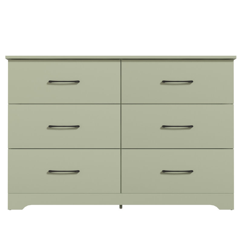 Commode 6 tiroirs Arkia, Vert