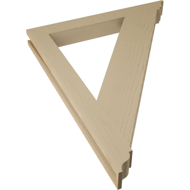 Support traditionnel en cèdre brut à grain de bois TimberThane, H 40 po x l 3,5 po x P 32 po