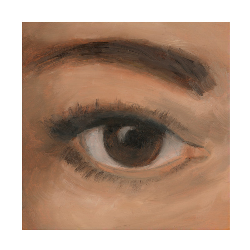 Art mural sur toile tendue - Ethan Harper «Eye Study II», décoration murale pour le salon, la chambre à coucher ou le bureau - 35 x 35