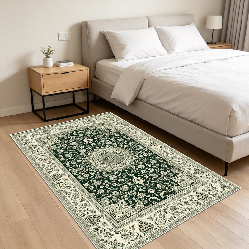 Vintage Persian pattern carpet, soft and easy to clean, suitable for living room, bedroom, dining room, study room, and other indoor decoration carpets for multiple scenes